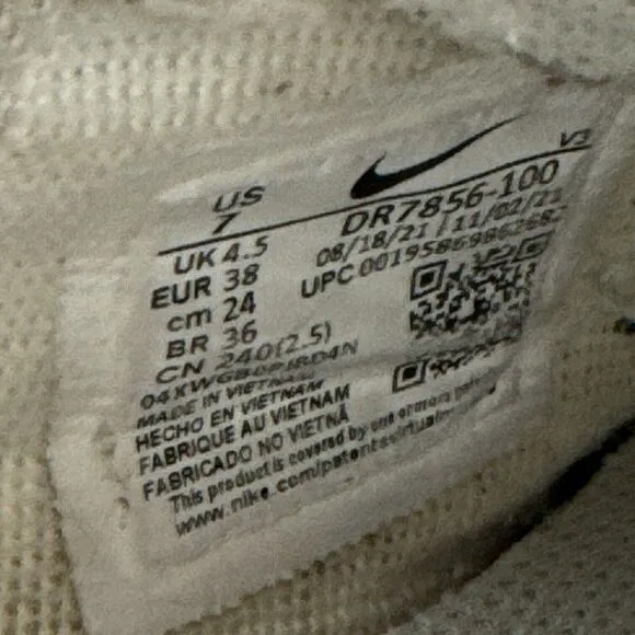 Nike Air Force 1 Size 7 Shoes Shadow Bright Spruce Gray Fog DR7856-100