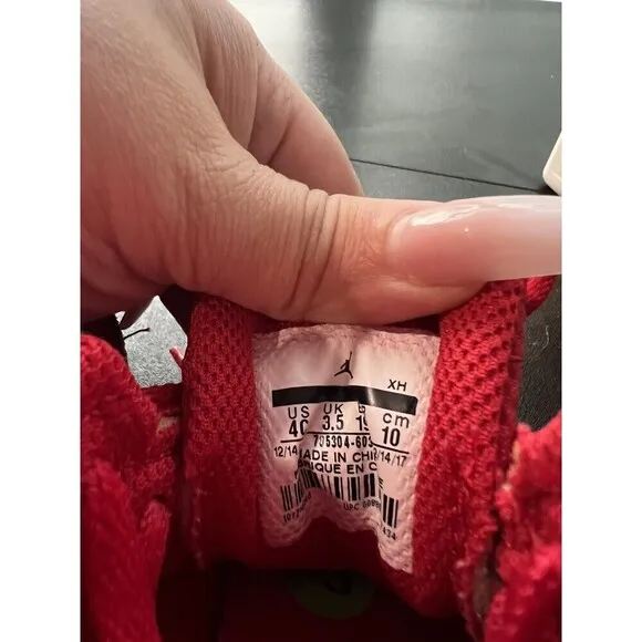 Nike Air Jordan 1 I Retro High OG Baby 4c Gym Red  October 705304-603 Chicago