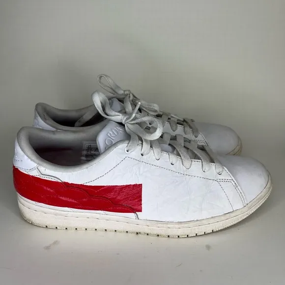 Nike Air Jordan 1 Low Centre Court White University Red Size 12 DJ2756-101