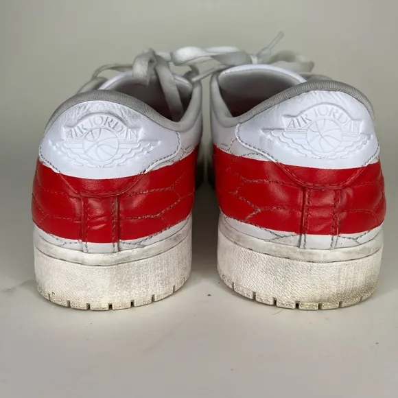 Nike Air Jordan 1 Low Centre Court White University Red Size 12 DJ2756-101
