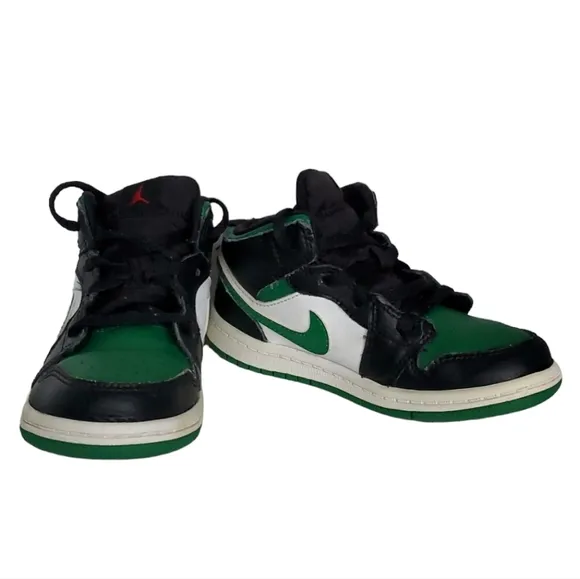 NiKE Air Jordan 1 Mid AJ1 HiGH Top Baseball Sneakers Shoes Toddle 10 YOUTH KIDS