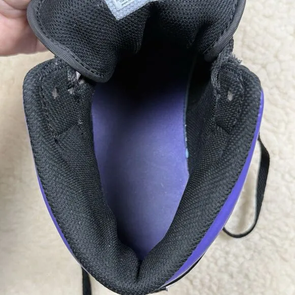 Nike Air Jordan 1 MID Black Dark Iris Court Purple Men's Size 10‎ Streetwear