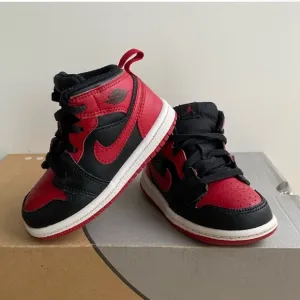 Nike Air Jordan 1 Mid Bred Toddler Sneakers- SZ 7 C