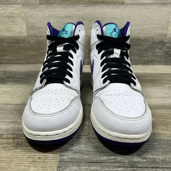 Nike Air Jordan 1 Retro GG Shoes 6Y Women’s 7.5 White Court Purple 332148-137