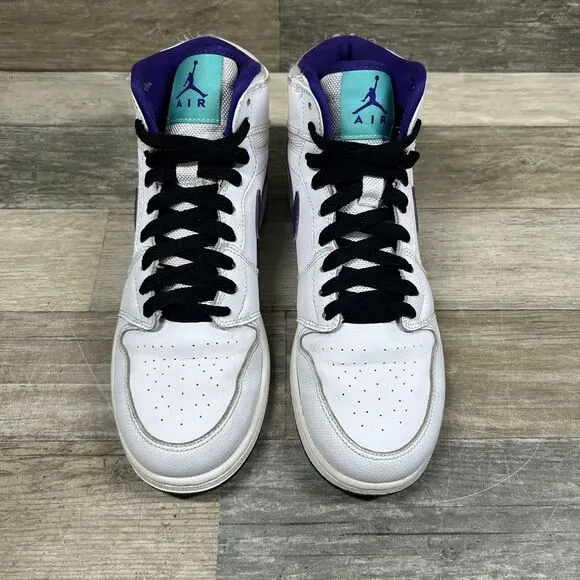 Nike Air Jordan 1 Retro GG Shoes 6Y Women’s 7.5 White Court Purple 332148-137