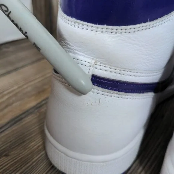 Nike Air Jordan 1 Retro High Purple Athletic Shoes Basketball Sneakers W12 M10.5