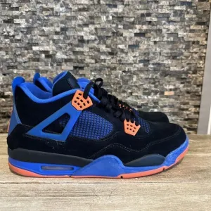 Nike Air Jordan 4 IV Cavs Knicks Blue Orange Black Mens 13 Shoes Sneaker 2012