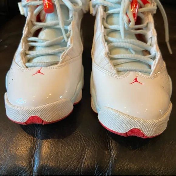 Nike Air Jordan 6 Rings Topaz Mist 323399-104 Shoes Size Youth 4.5Y