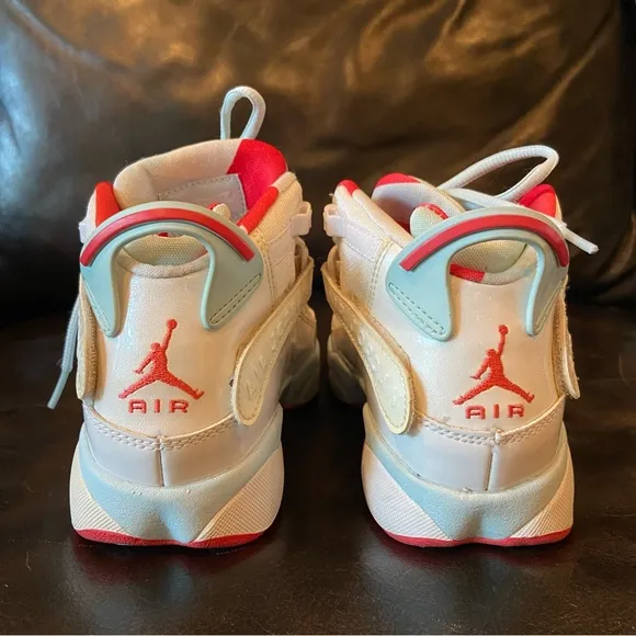 Nike Air Jordan 6 Rings Topaz Mist 323399-104 Shoes Size Youth 4.5Y