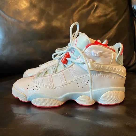 Nike Air Jordan 6 Rings Topaz Mist 323399-104 Shoes Size Youth 4.5Y