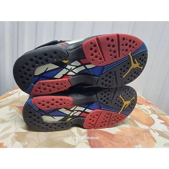 Nike Air Jordan 8 Retro 'Playoffs' Women's Basketball Shoes Size 6.5 5Y