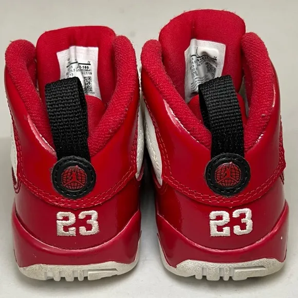 NIKE AIR JORDAN 9 Retro Gym Sneakers Toddler Sz 7C Athletic Leather Comfy Casual