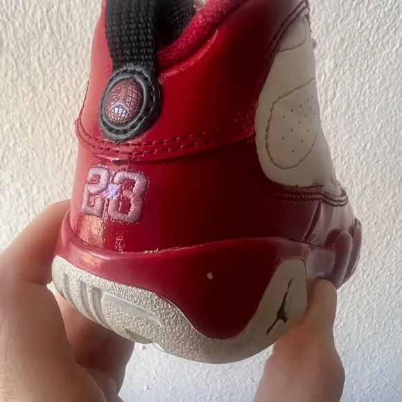 NIKE AIR JORDAN 9 Retro Gym Sneakers Toddler Sz 7C Athletic Leather Comfy Casual