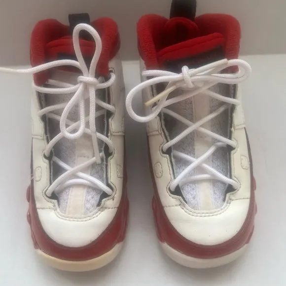 NIKE AIR JORDAN 9 Retro Gym Sneakers Toddler Sz 7C Athletic Leather Comfy Casual