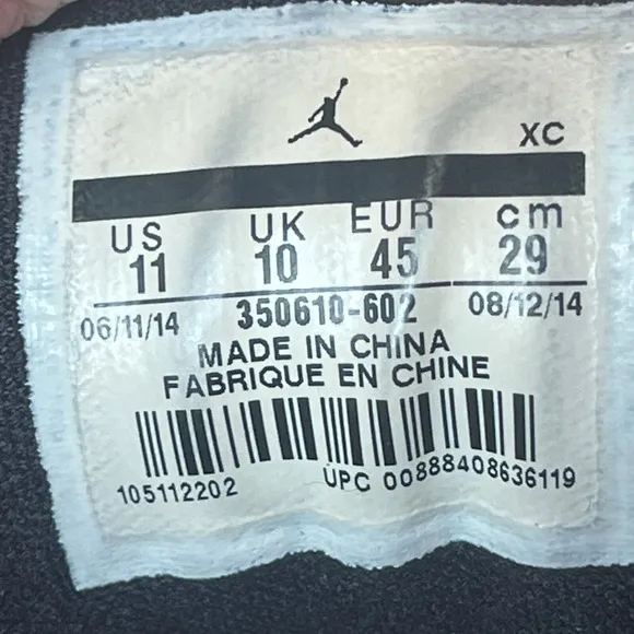 Nike Air Jordan Flight 23 OG Retro Low Red Court Shoes Mens 11 UK 10 EU 45