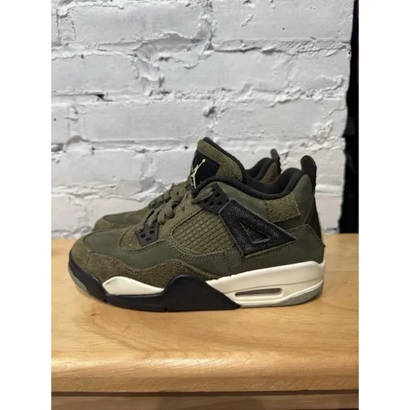Nike Air Jordan Retro 4 SE Craft &quot;Medium Olive&quot; FB9928-200 6Y/Women's 7.5