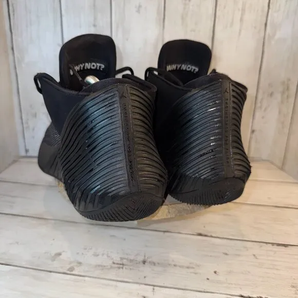 Nike Air Jordan Why Not Zer0.1 Low Mens 11 Triple Black Sneakers Shoes