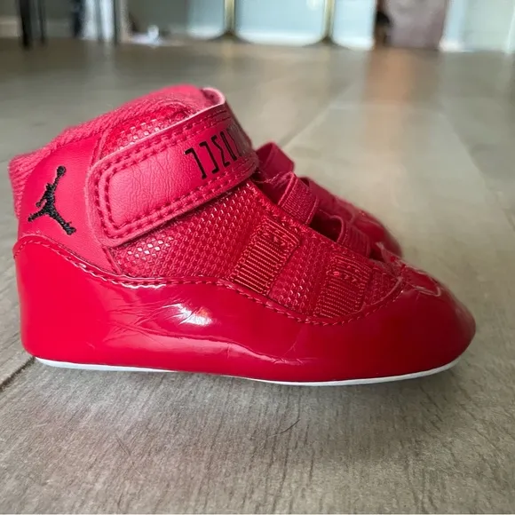 Nike Air Jordan XI 11 Retro Red Win Like 96 Crib Shoes 378049-623 Infant Baby 3C