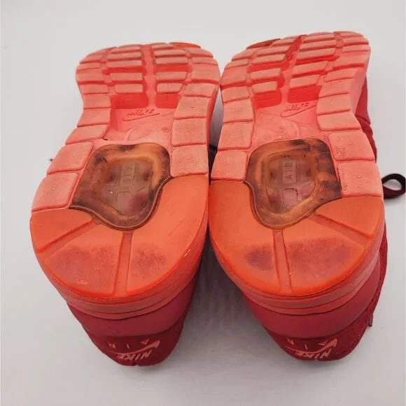 Nike Air Max 1 Ultra Moire Gym Triple Red Sneaker Shoes Men's Size 7