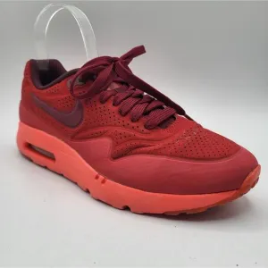 Nike Air Max 1 Ultra Moire Gym Triple Red Sneaker Shoes Men's Size 7