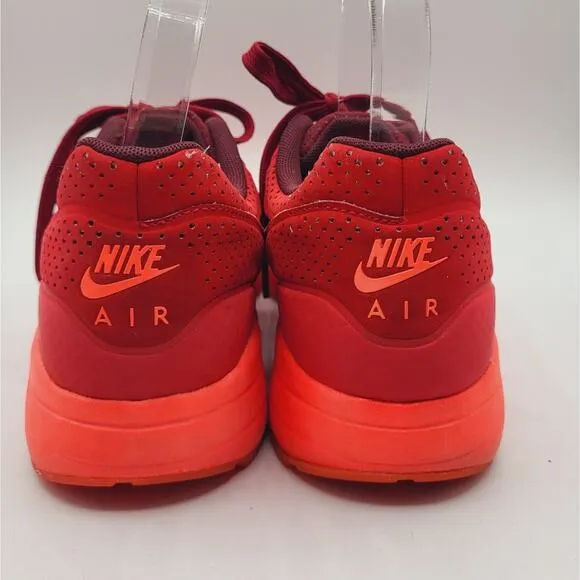 Nike Air Max 1 Ultra Moire Gym Triple Red Sneaker Shoes Men's Size 7