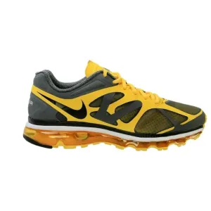 Nike Air Max  2012 Dark‎ Grey Black Chrome Yellow Shoes Men's Size 11