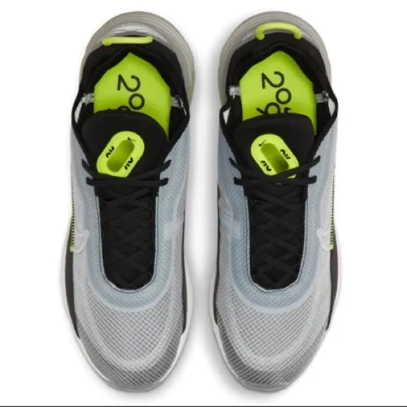 Nike Air Max 2090 Lemon Venom CT1803-001 Marathon Running Shoes Black Grey Limon