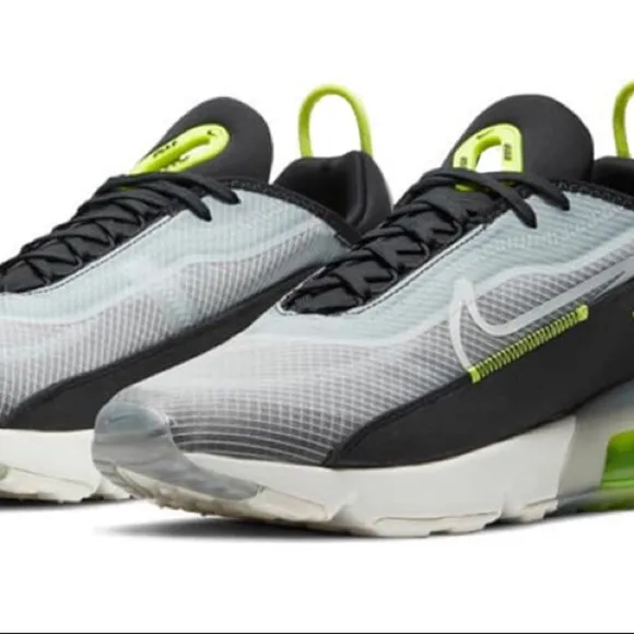 Nike Air Max 2090 Lemon Venom CT1803-001 Marathon Running Shoes Black Grey Limon