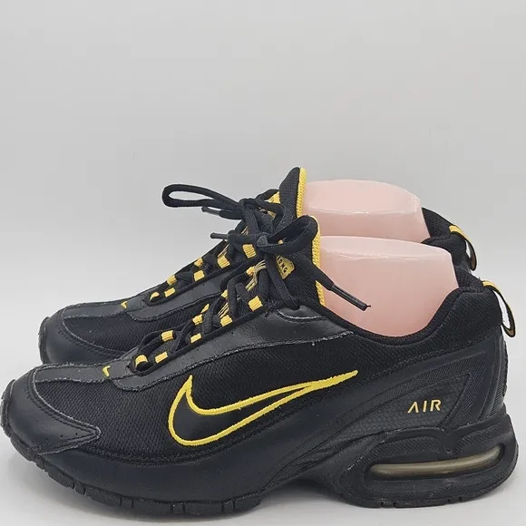Nike Air max 340126-001 shoes size 5.5 Y black / yellow