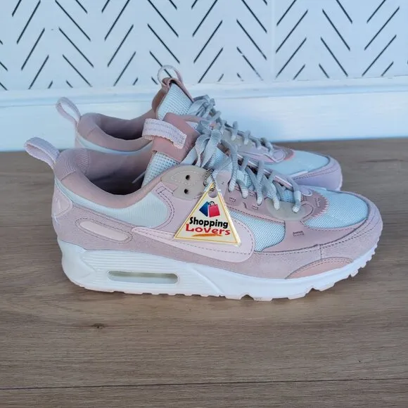⭐Nike Air Max 90 Futura Women Shoes Sz 10 Barley Rose Pink Sneakers DM9922-104⭐