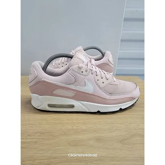 Nike Air Max 90 Pink Barely Rose Women's Running Shoes Size 10