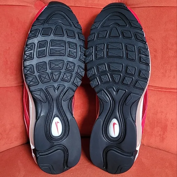 Nike Air Max 97 &quot;University Red White&quot; Women Sneakers Size 9