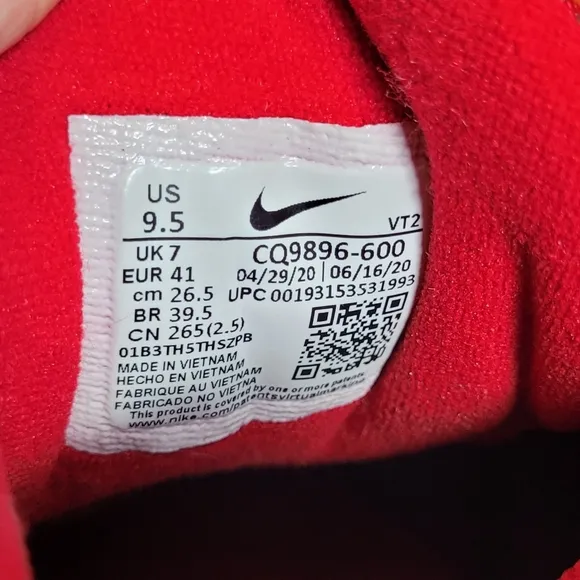Nike Air Max 97 &quot;University Red White&quot; Women Sneakers Size 9