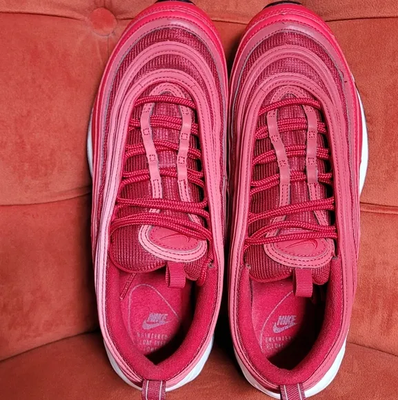 Nike Air Max 97 &quot;University Red White&quot; Women Sneakers Size 9
