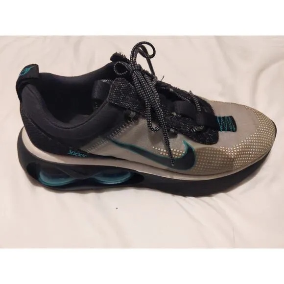 Nike Air Max Zoom Grey Black Teal Athletic Shoes Youth Size 5.5Y/Women's 7
