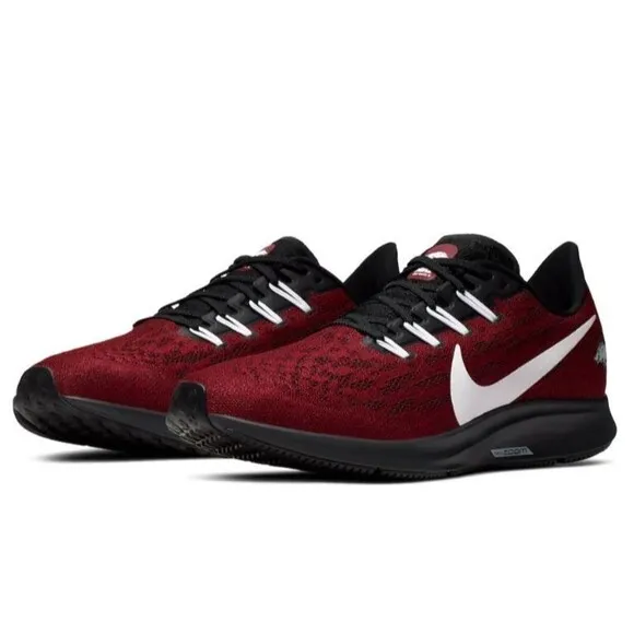 Nike Air Zoom Pegasus 36 Red Men’s 10.5 Shoes Arkansas Razorbacks CI2077-600