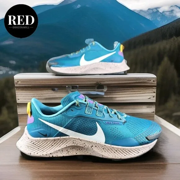 Nike Air Zoom Pegasus Trail 3 Mystic Teal Grey Shoes DA8697-300 - Men's Size 8.5