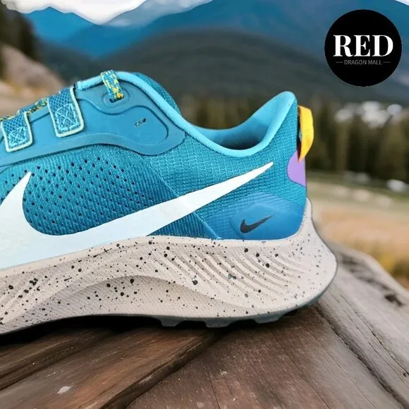 Nike Air Zoom Pegasus Trail 3 Mystic Teal Grey Shoes DA8697-300 - Men's Size 8.5