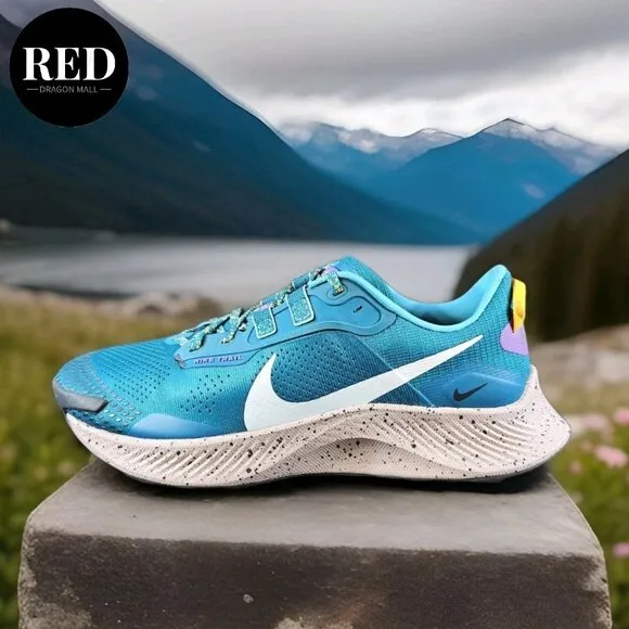 Nike Air Zoom Pegasus Trail 3 Mystic Teal Grey Shoes DA8697-300 - Men's Size 8.5