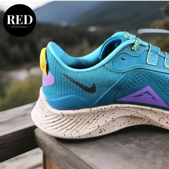 Nike Air Zoom Pegasus Trail 3 Mystic Teal Grey Shoes DA8697-300 - Men's Size 8.5