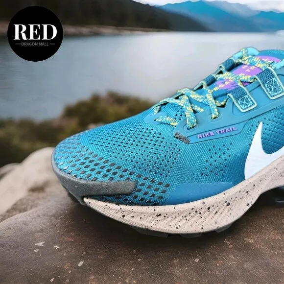 Nike Air Zoom Pegasus Trail 3 Mystic Teal Grey Shoes DA8697-300 - Men's Size 8.5