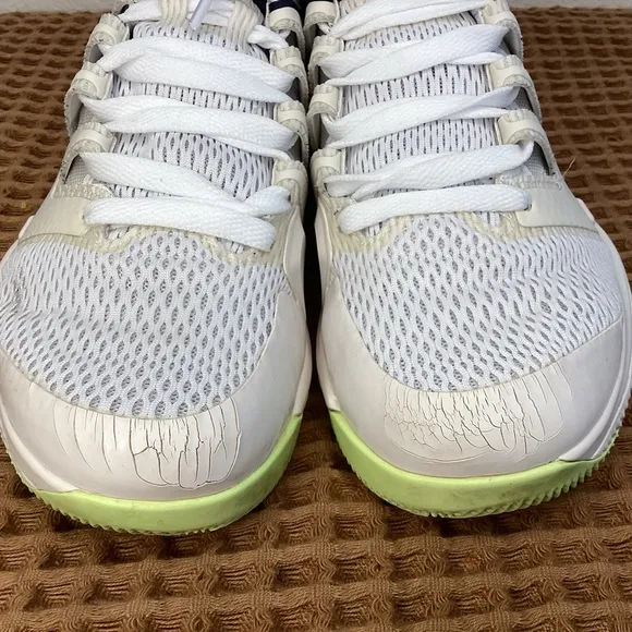Nike AIR ZOOM VAPOR X HC White Navy Blue Men’s‎ Sz 7 Tennis Court AA8030-004