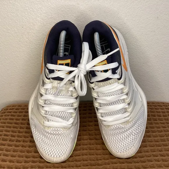 Nike AIR ZOOM VAPOR X HC White Navy Blue Men’s‎ Sz 7 Tennis Court AA8030-004