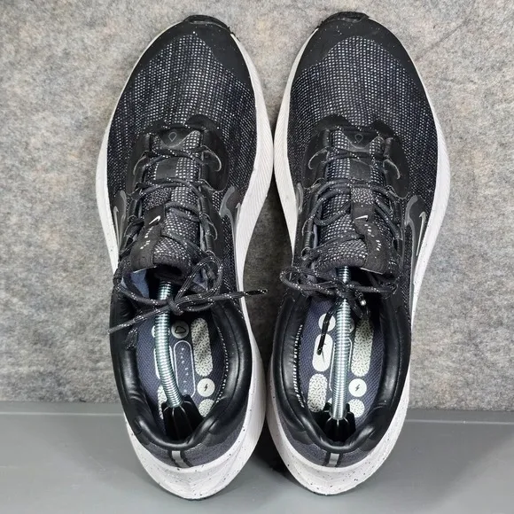 Nike Air Zoom Winflo 8 Shield Men's 12.5 Running Shoes‎ Black Marathon Trainers
