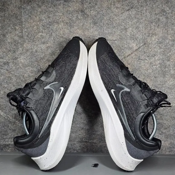 Nike Air Zoom Winflo 8 Shield Men's 12.5 Running Shoes‎ Black Marathon Trainers