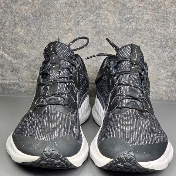 Nike Air Zoom Winflo 8 Shield Men's 12.5 Running Shoes‎ Black Marathon Trainers