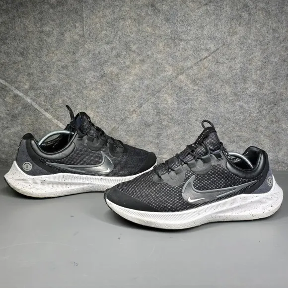 Nike Air Zoom Winflo 8 Shield Men's 12.5 Running Shoes‎ Black Marathon Trainers