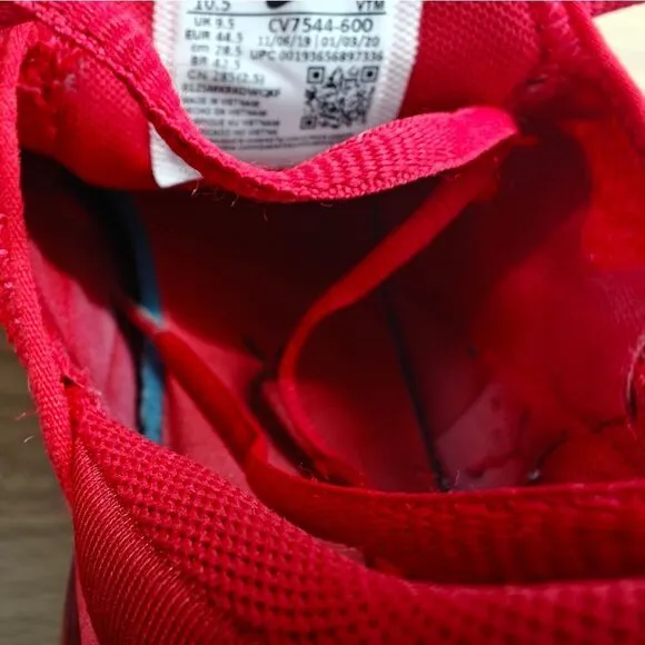 Nike Air Max 270 Triple Red Men's Running Shoes Size 10.5