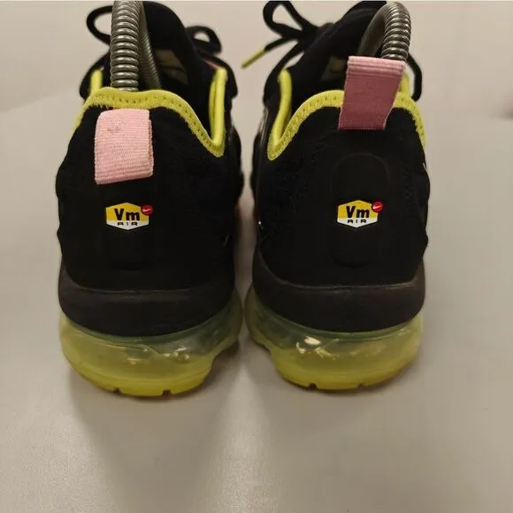 Nike Air VaporMax Plus Black Pink Women's Running Shoes Size 6.5 Rare