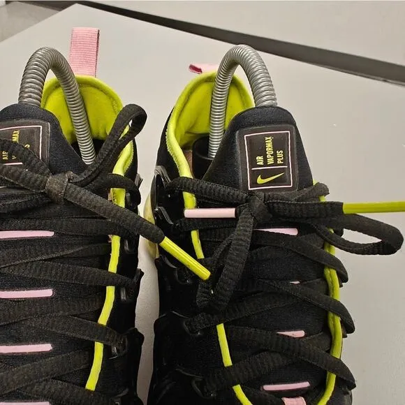 Nike Air VaporMax Plus Black Pink Women's Running Shoes Size 6.5 Rare